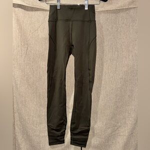 Lululemon Fast & Free olive Green size 2 leggings